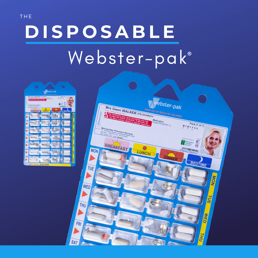 Websterpak® 28 (DISPOSABLE) Webstercare Medication Management