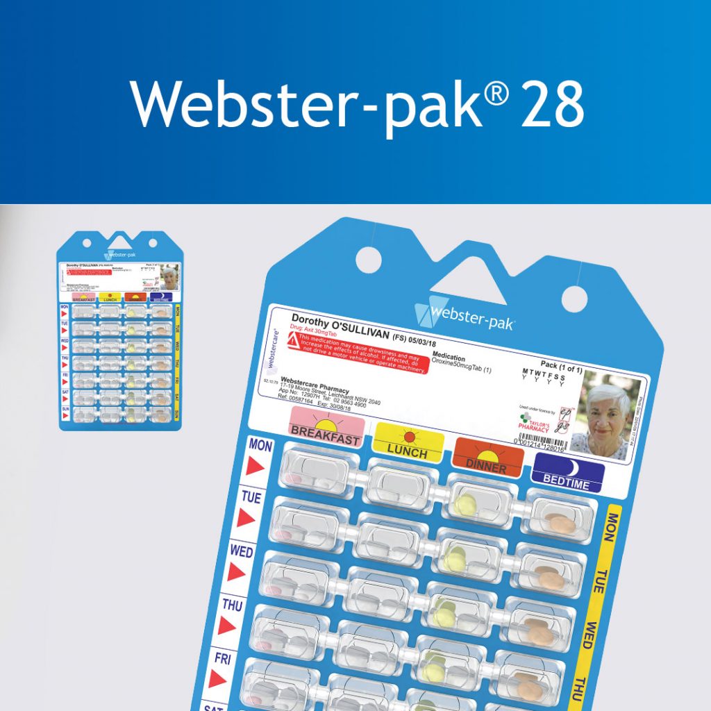 Webster pak® Interim from Webstercare medication management experts Webster pak® Interim from Webstercare medication management experts