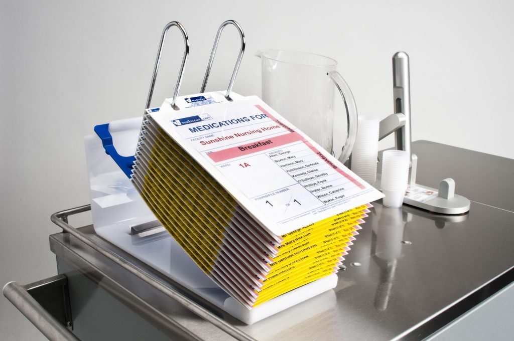 Pharmafile Stand Helps Aged Care Staff Store Medication Packs Effectively 