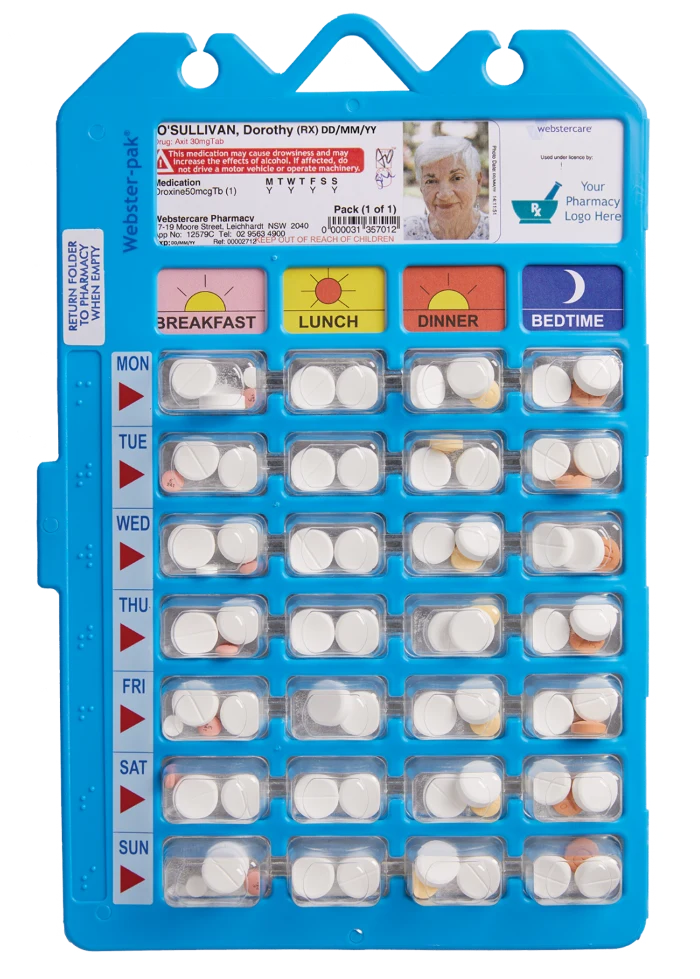 Webster Packing Community care medication experts | Webstercare